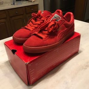 Red Puma Suedes